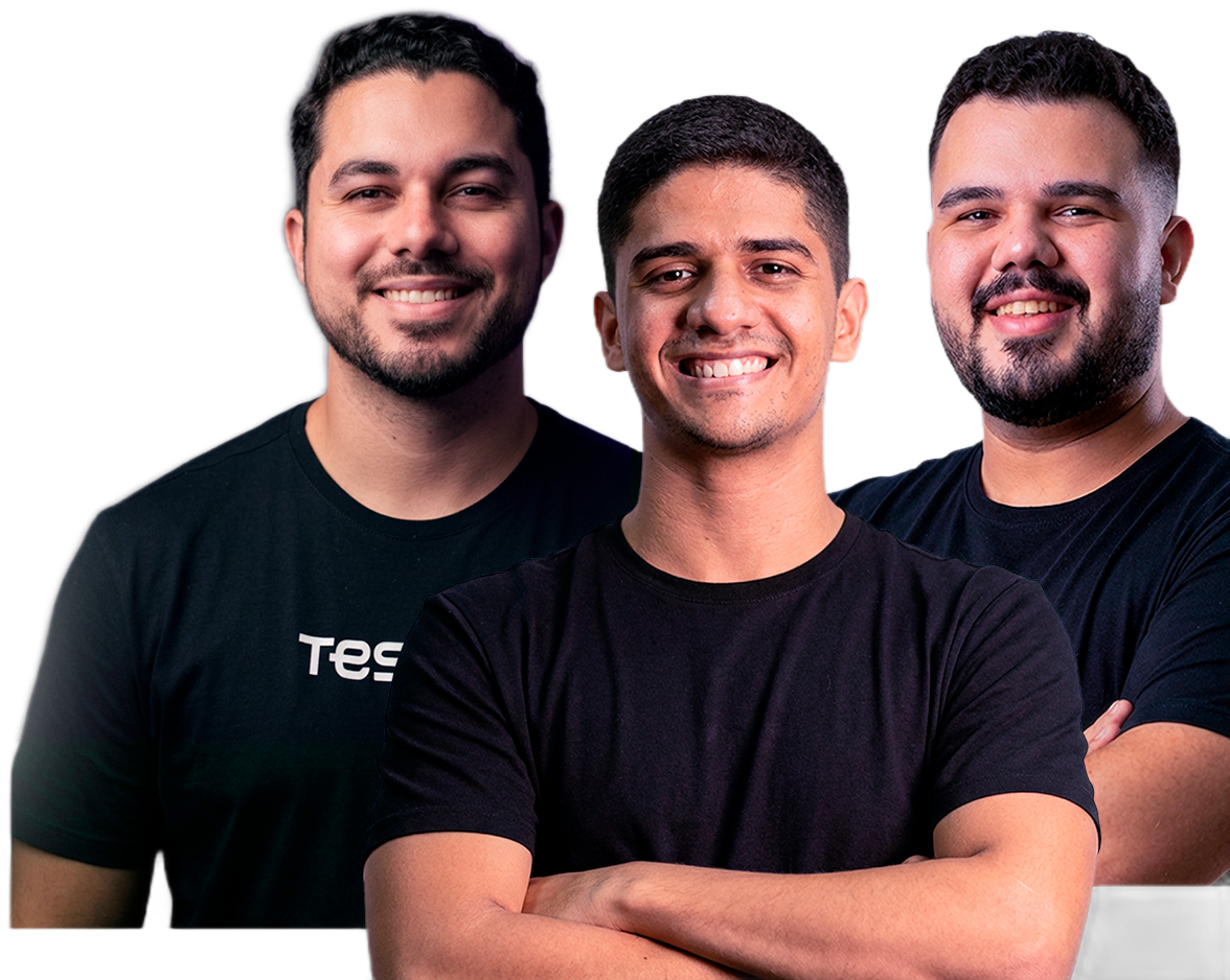 Os três idealizadores do Tessat
